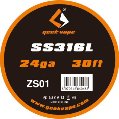 Geekvape SS316L Wire 28ga, 0.3mm