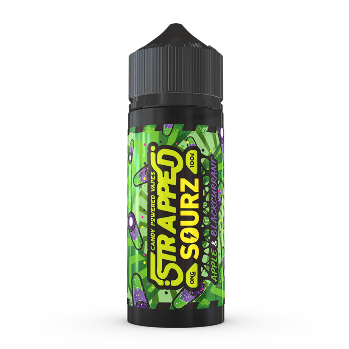 Strapped Sourz - Apple And Blackcurrant - 100ml