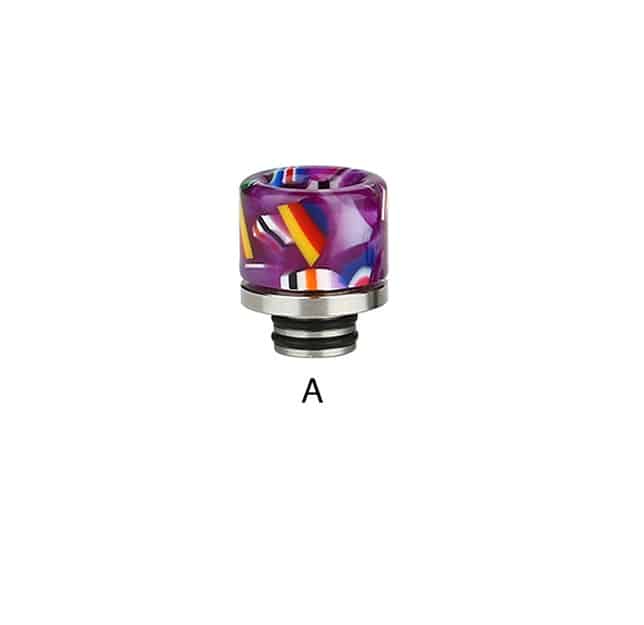 Resin National Flag Curved 510 Drip Tip