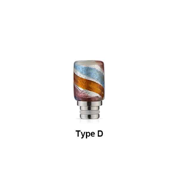 Type D Glass & Gold Platinum 510 Drip Tip
